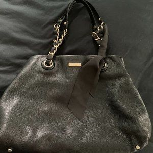 Kate Spade Black Glitter Shoulder Bag with tie